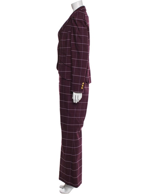 Smythe Plaid Print Pant Set