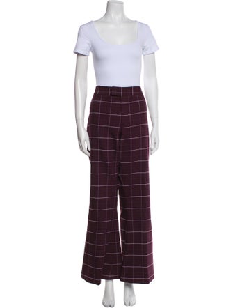 Smythe Plaid Print Pant Set