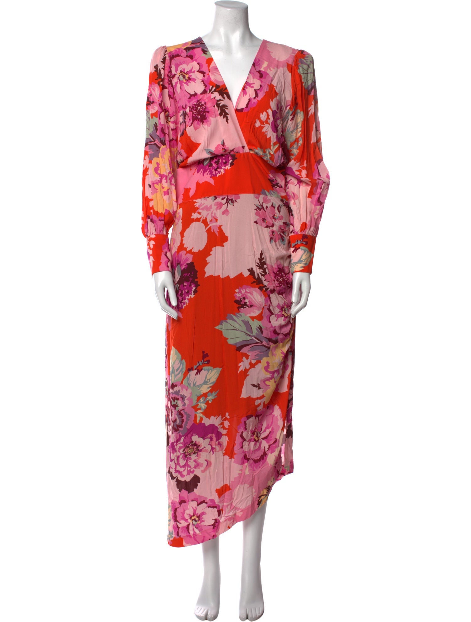 Smythe Floral Print Midi Length Dress
