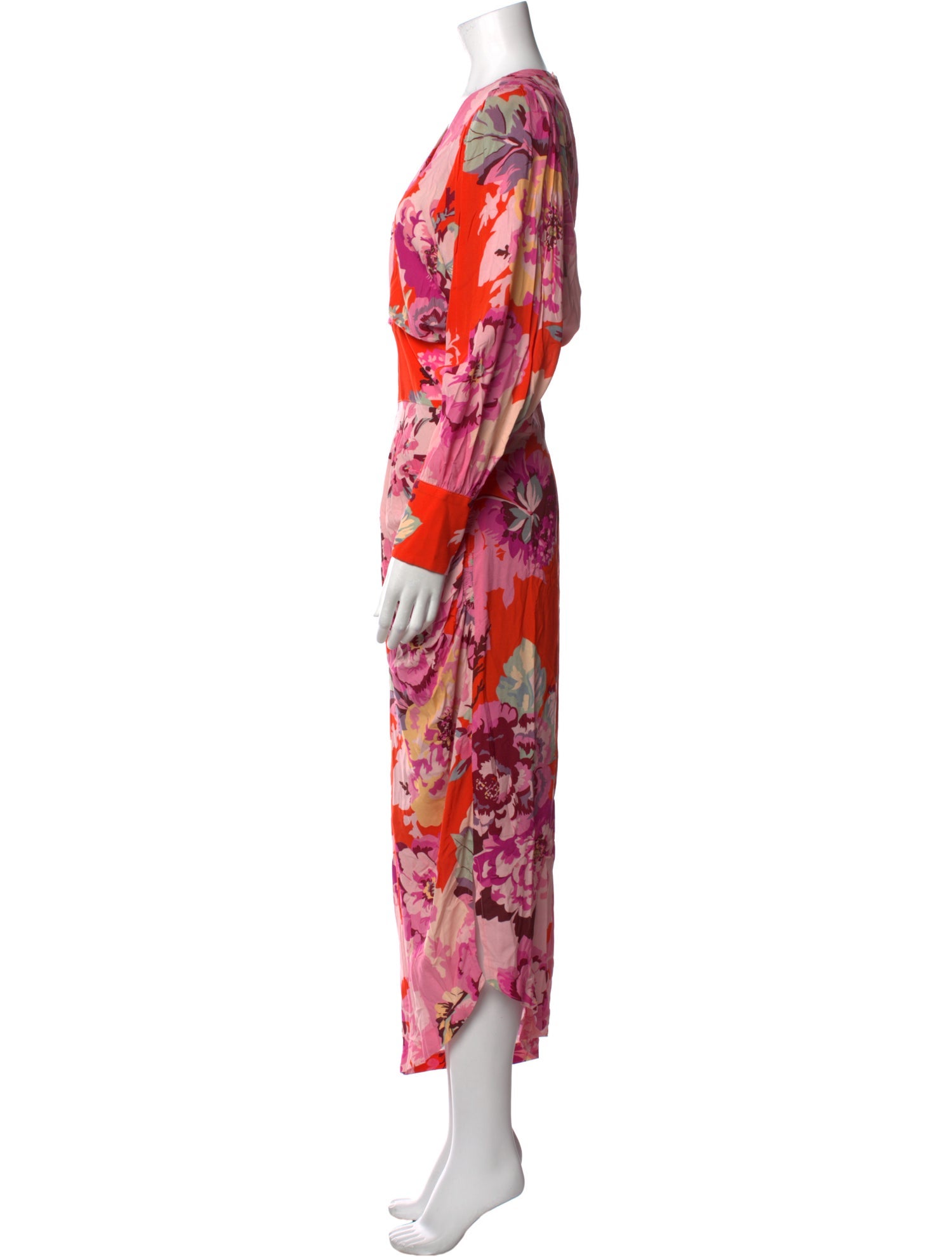 Smythe Floral Print Midi Length Dress