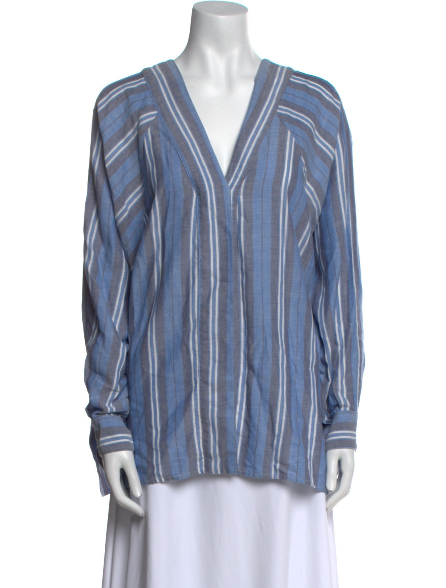 Smythe Striped V-Neck Tunic