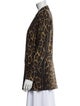 Smythe Wool Animal Print Blazer