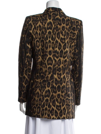 Smythe Wool Animal Print Blazer