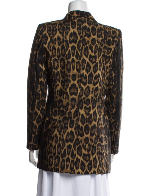 Smythe Wool Animal Print Blazer