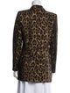 Smythe Wool Animal Print Blazer