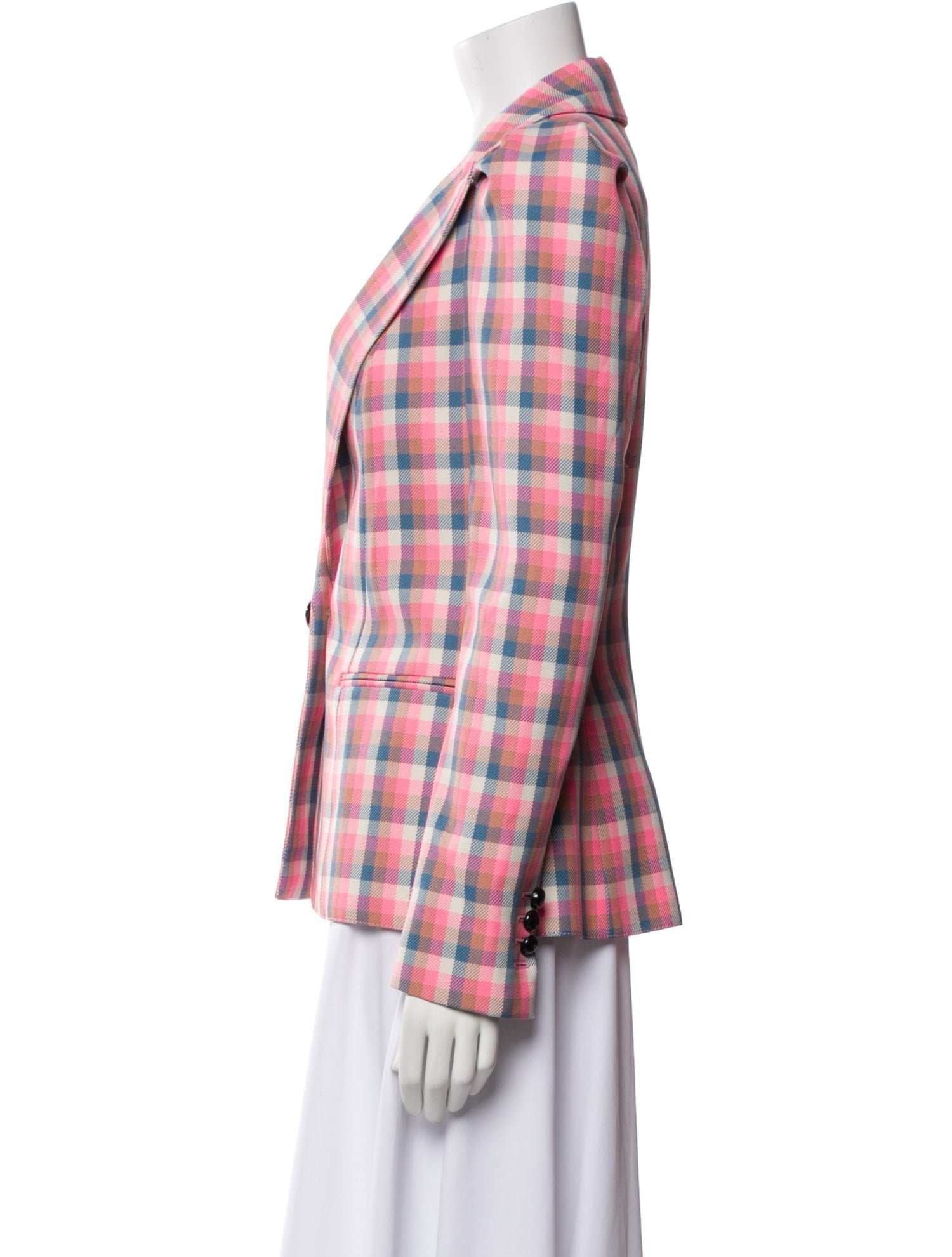 Smythe Plaid Print Blazer
