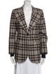Smythe Wool Plaid Print Blazer