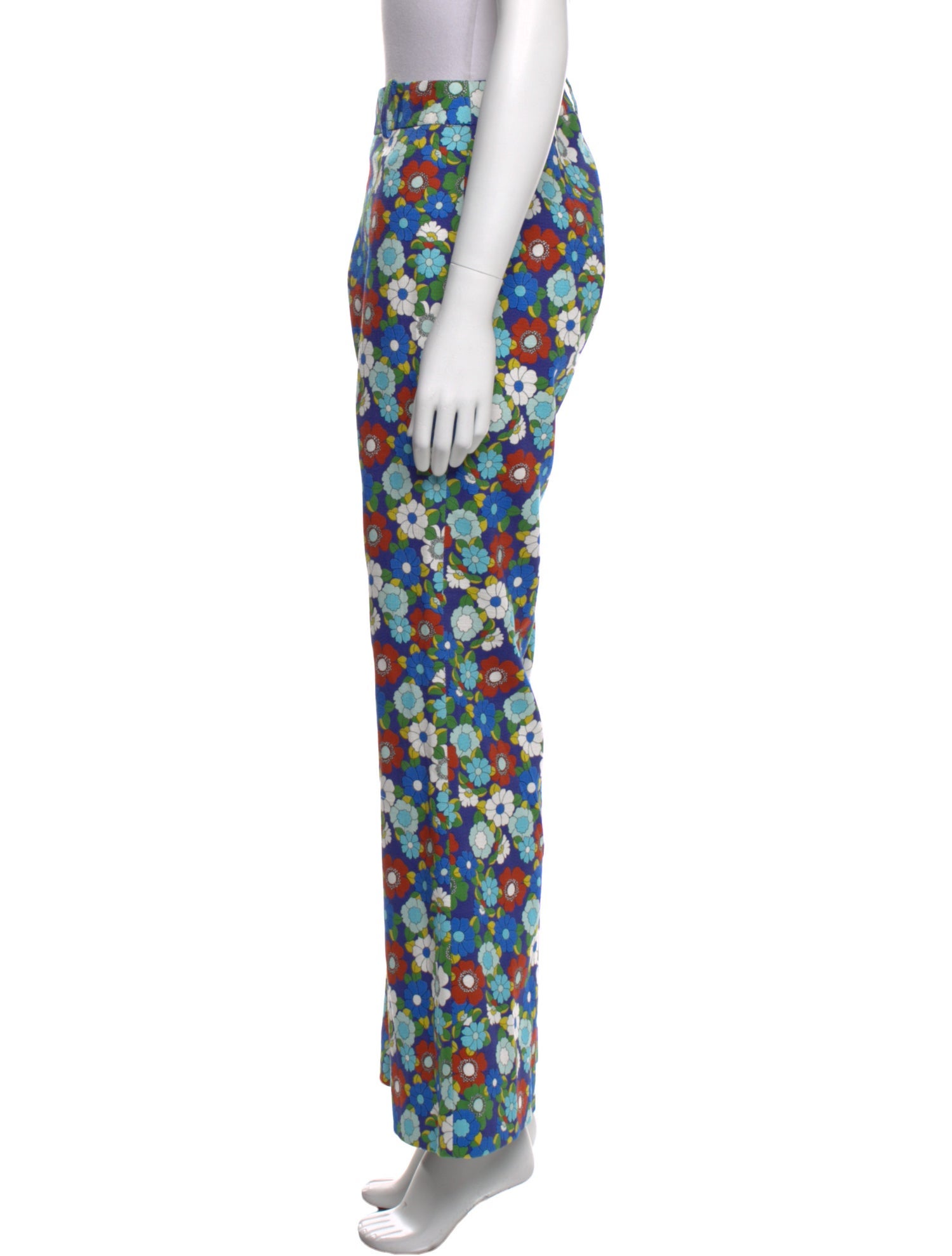Smythe Floral Print Wide Leg Pants