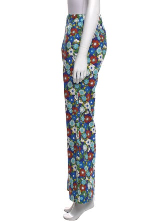 Smythe Floral Print Wide Leg Pants