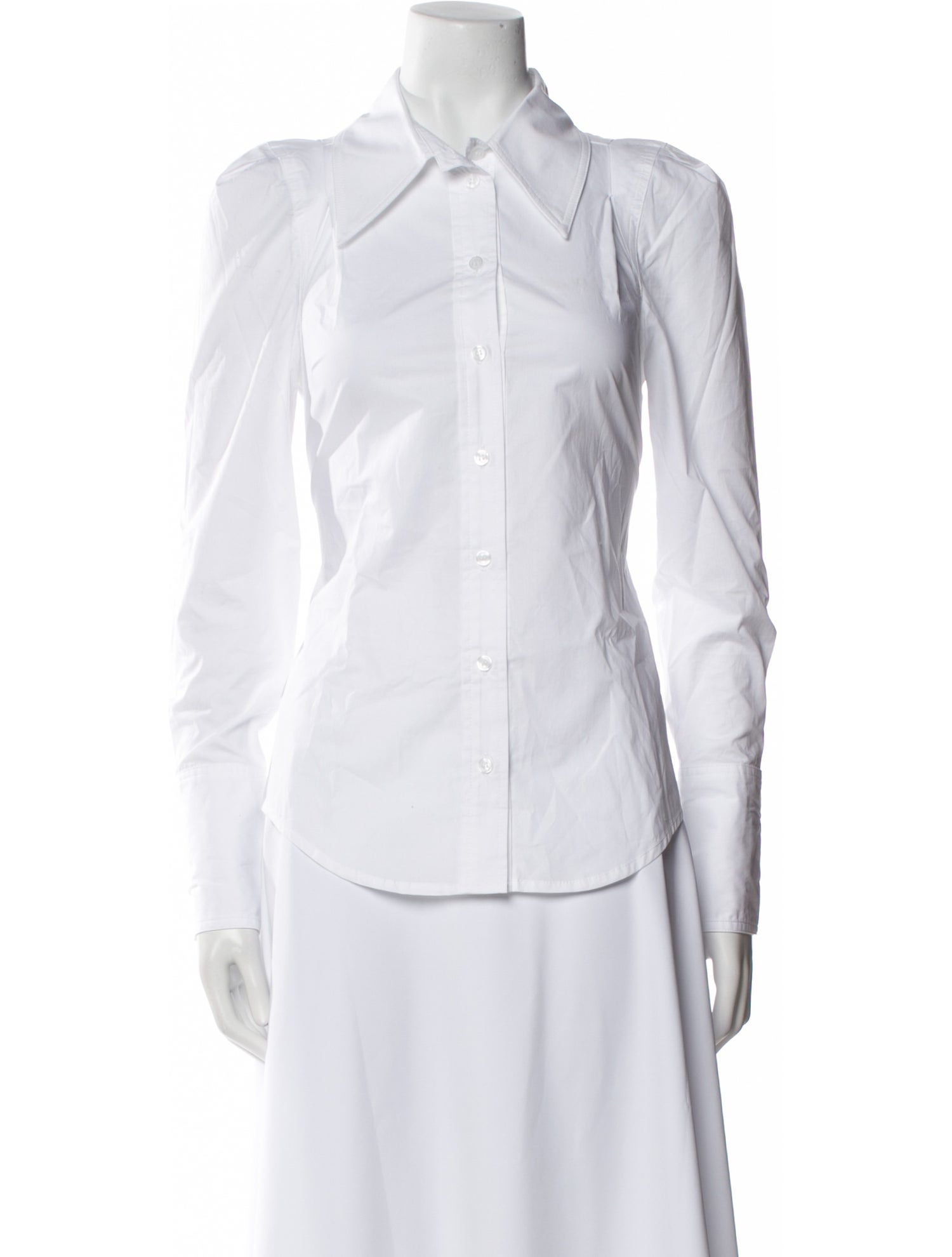 Smythe Long Sleeve Button-Up Top