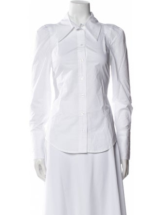 Smythe Long Sleeve Button-Up Top