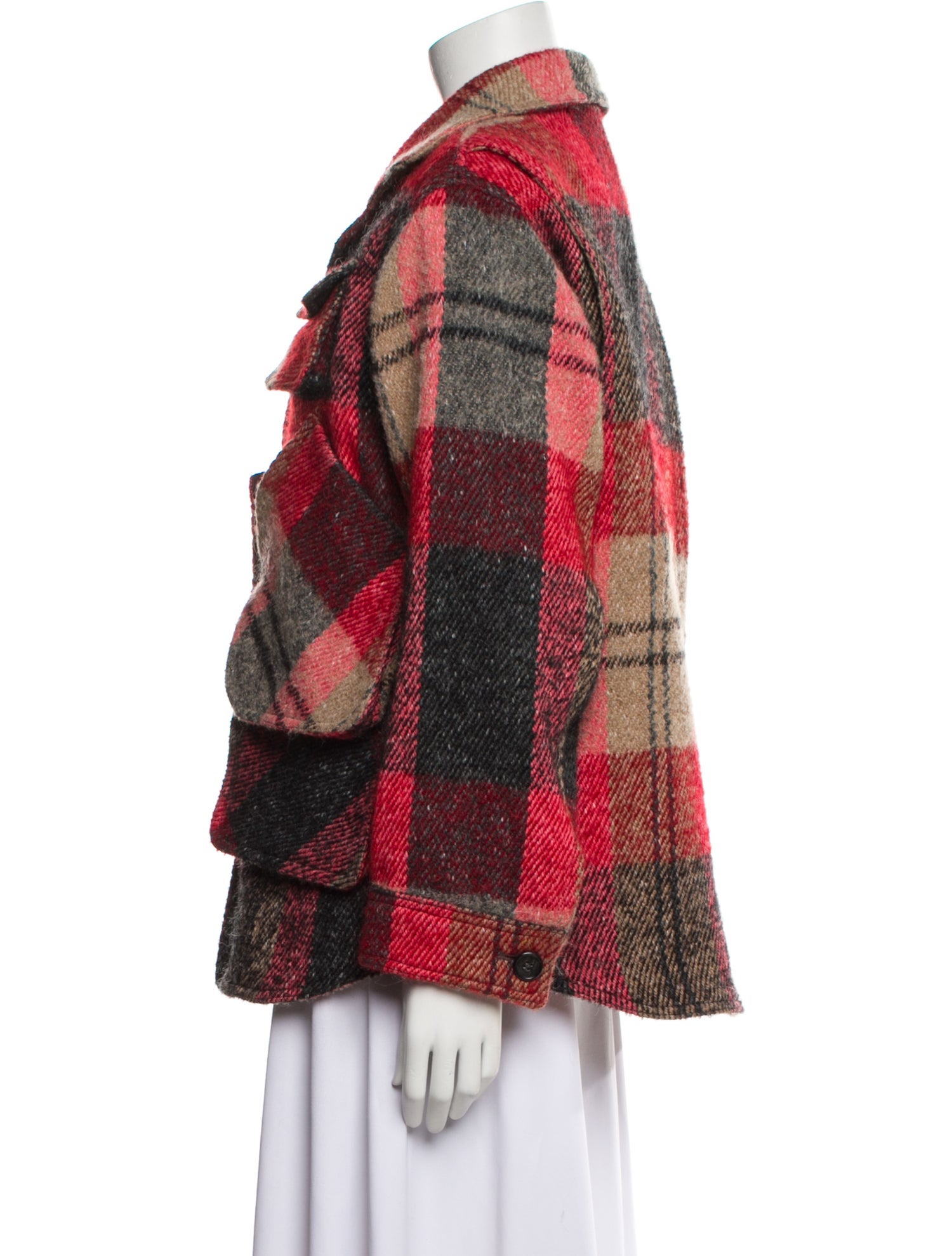 Smythe Plaid Print Coat