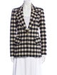 Smythe Plaid Print Blazer