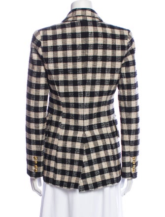 Smythe Plaid Print Blazer
