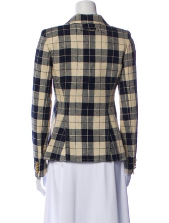 Smythe Plaid Print Blazer