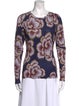 Smythe Printed Scoop Neck Top