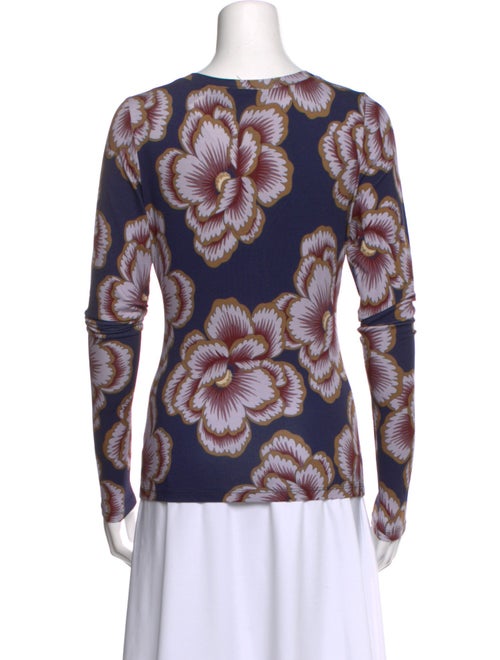 Smythe Printed Scoop Neck Top