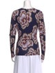 Smythe Printed Scoop Neck Top