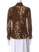 Smythe Silk Animal Print Blouse