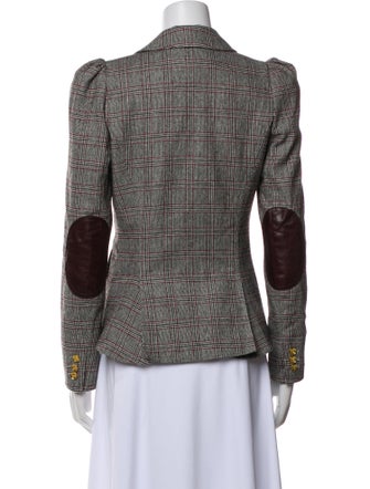 Smythe Plaid Print Blazer