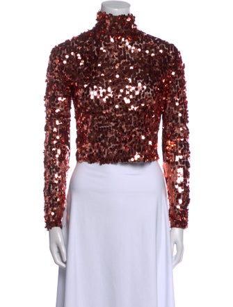 Smythe Mock Neck Long Sleeve Crop Top