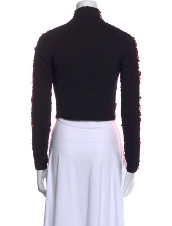 Smythe Mock Neck Long Sleeve Crop Top