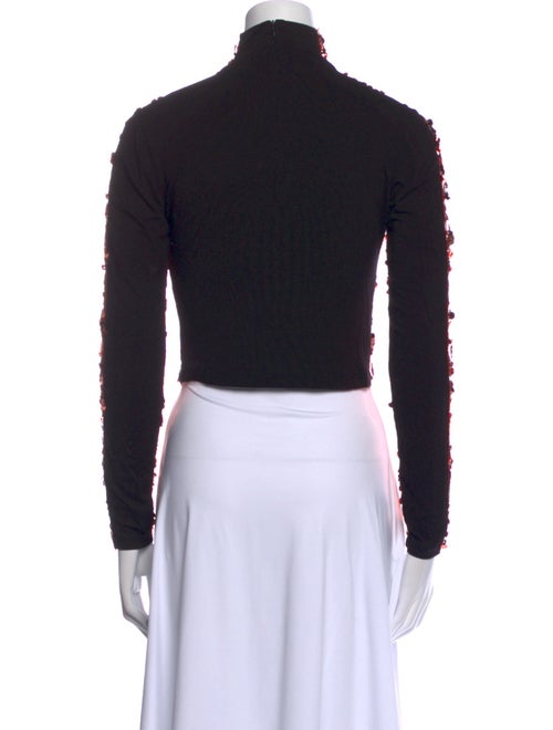Smythe Mock Neck Long Sleeve Crop Top