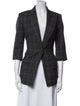 Smythe Wool Plaid Print Blazer