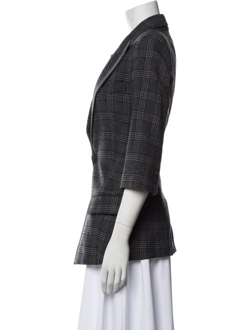 Smythe Wool Plaid Print Blazer