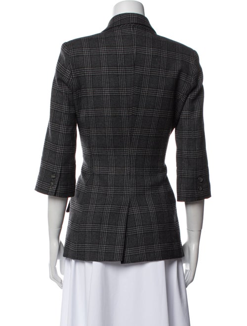 Smythe Wool Plaid Print Blazer