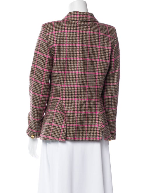 Smythe Wool Plaid Print Blazer
