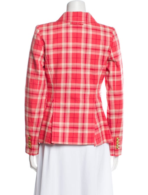 Smythe Plaid Print Blazer