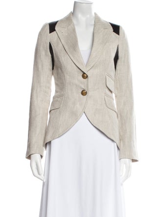 Smythe Linen Striped Blazer