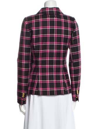 Smythe Wool Plaid Print Blazer