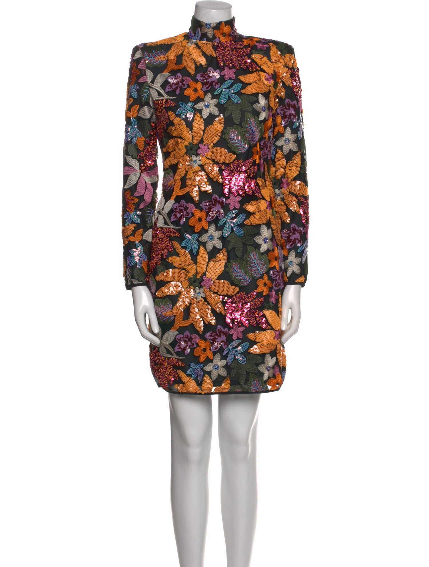 Smythe Floral Print Knee-Length Dress w/ Tags