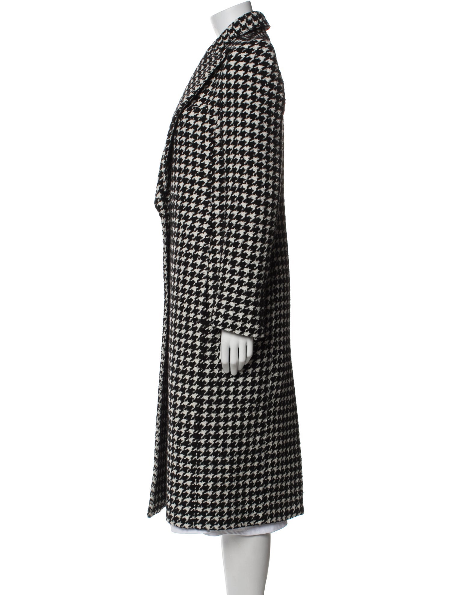 Smythe Houndstooth Print Peacoat