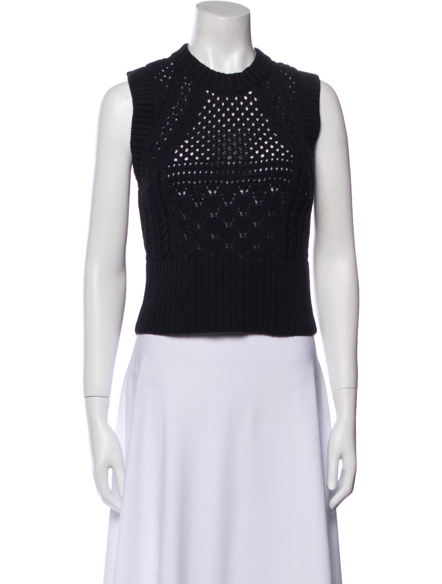 Smythe Crew Neck Sleeveless Crop Top w/ Tags
