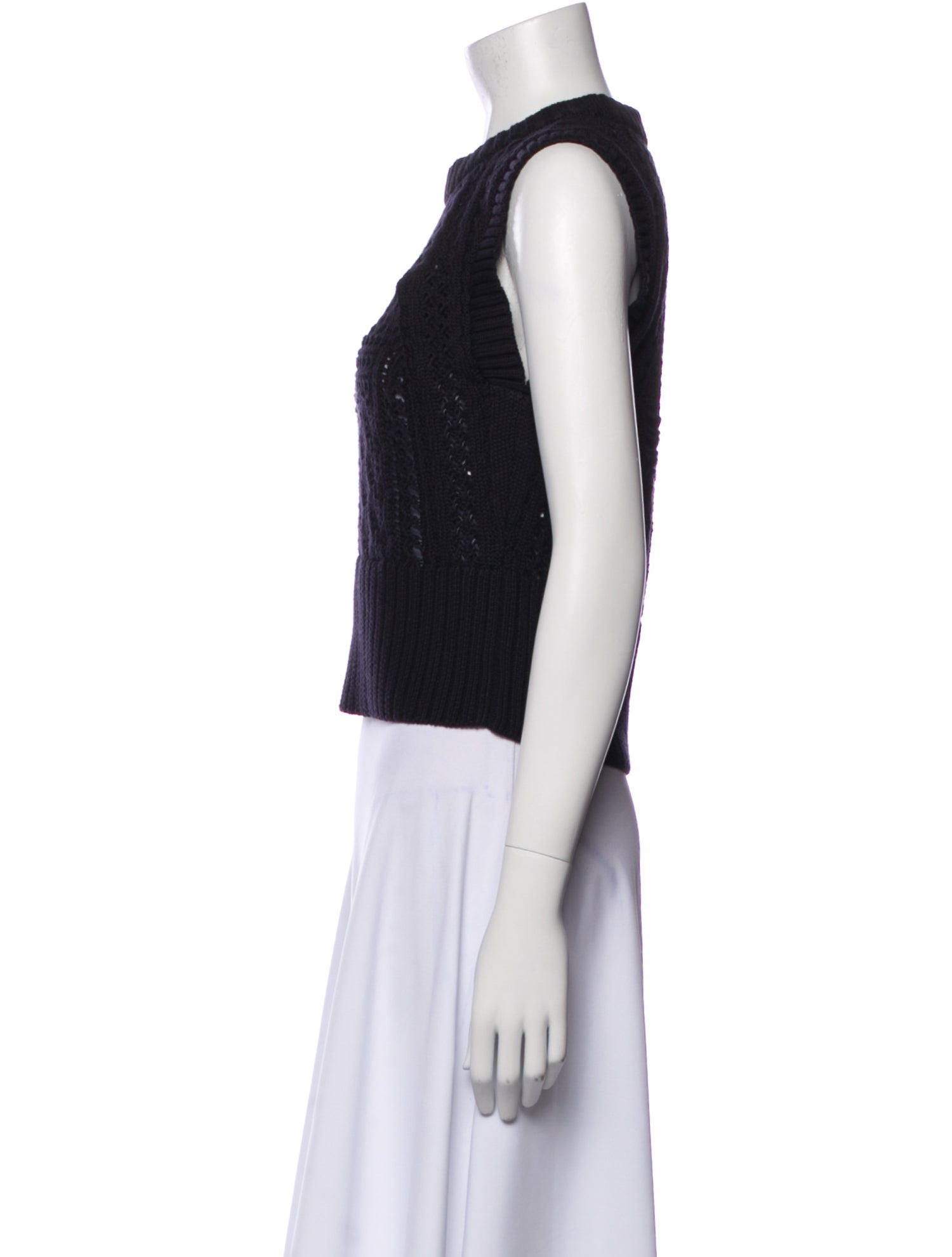 Smythe Crew Neck Sleeveless Crop Top w/ Tags
