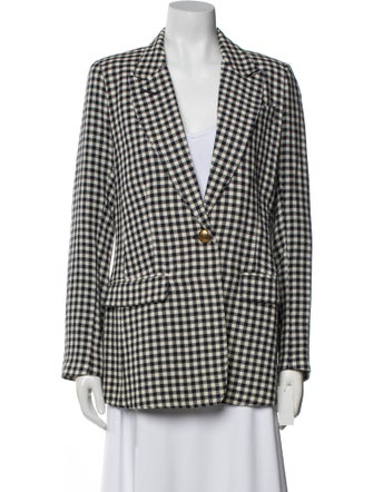 Smythe Wool Plaid Print Blazer