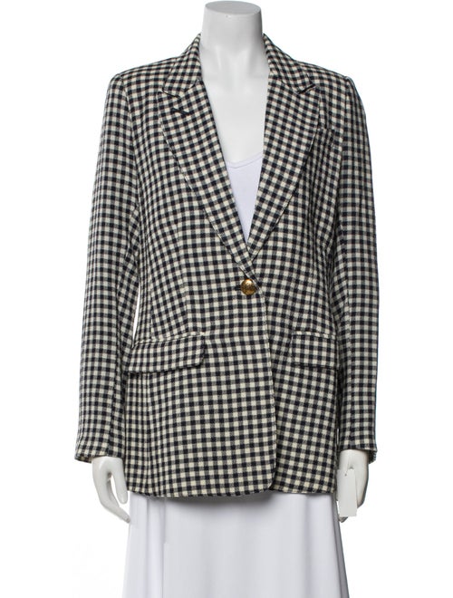 Smythe Wool Plaid Print Blazer
