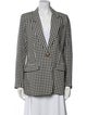 Smythe Wool Plaid Print Blazer