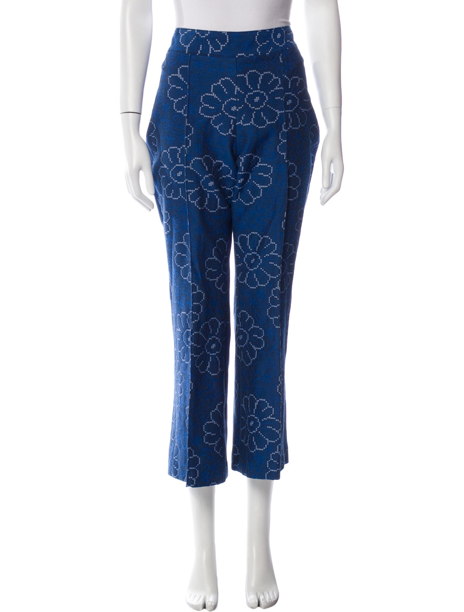 Smythe Floral Print Wide Leg Pants