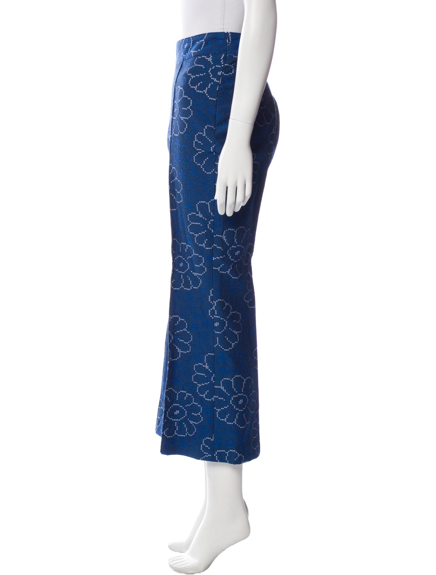 Smythe Floral Print Wide Leg Pants