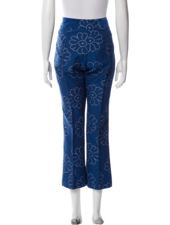 Smythe Floral Print Wide Leg Pants