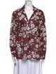 Smythe Printed Long Sleeve Button-Up Top