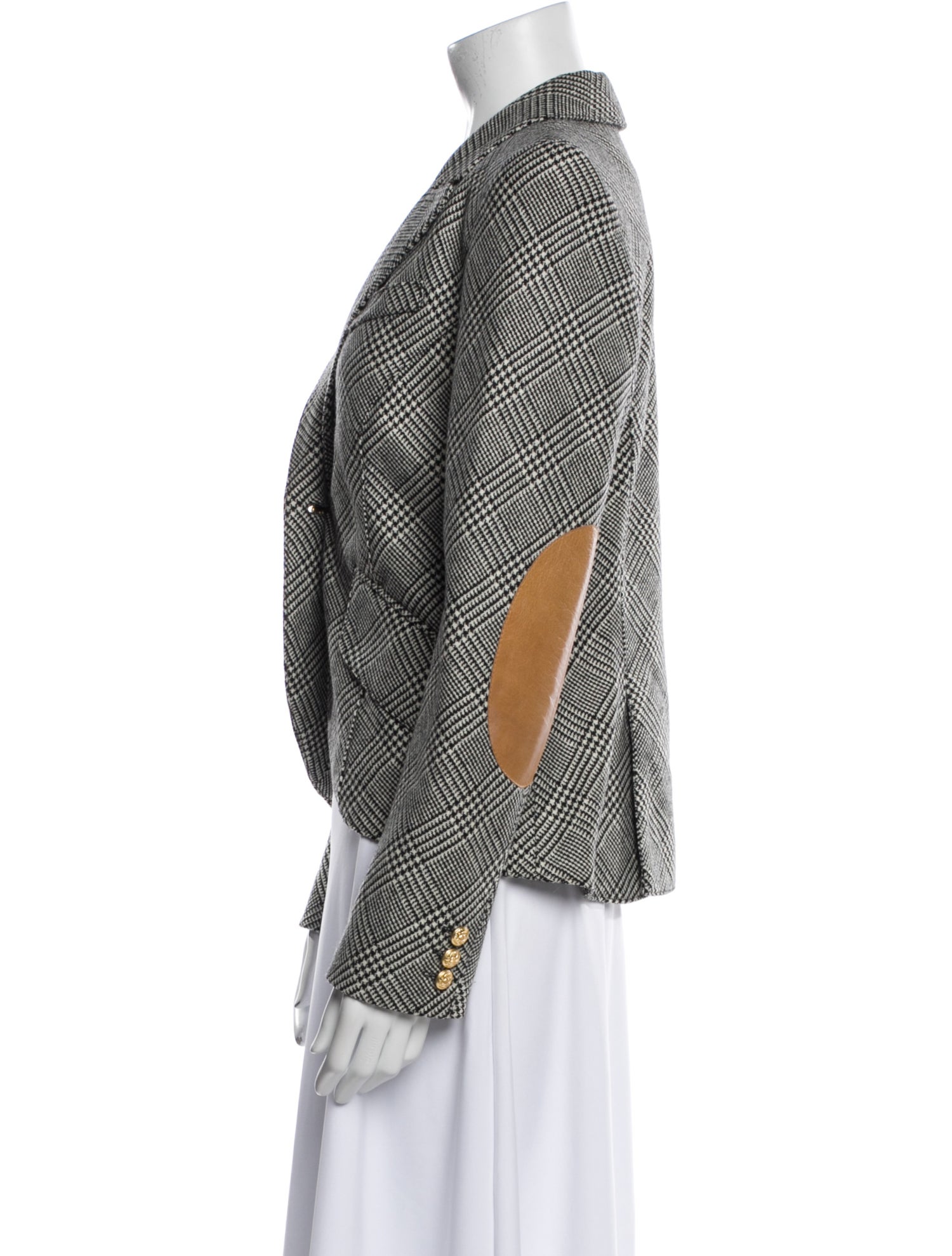 Smythe Plaid Print Blazer