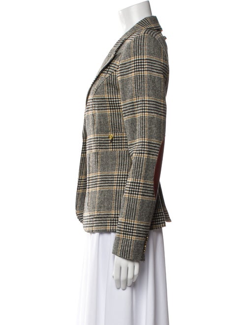 Smythe Wool Plaid Print Blazer