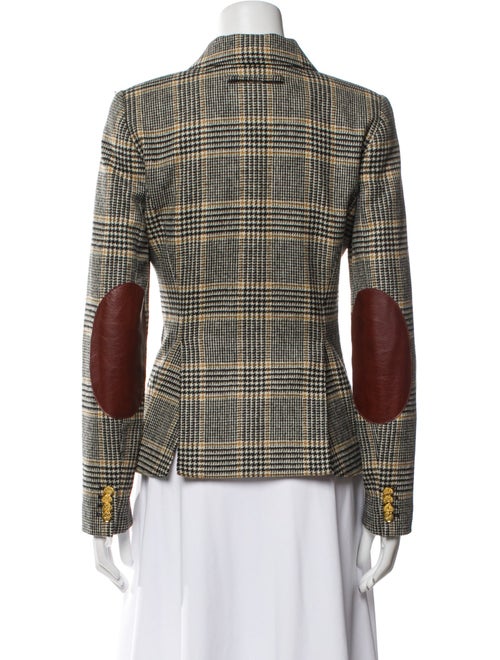 Smythe Wool Plaid Print Blazer