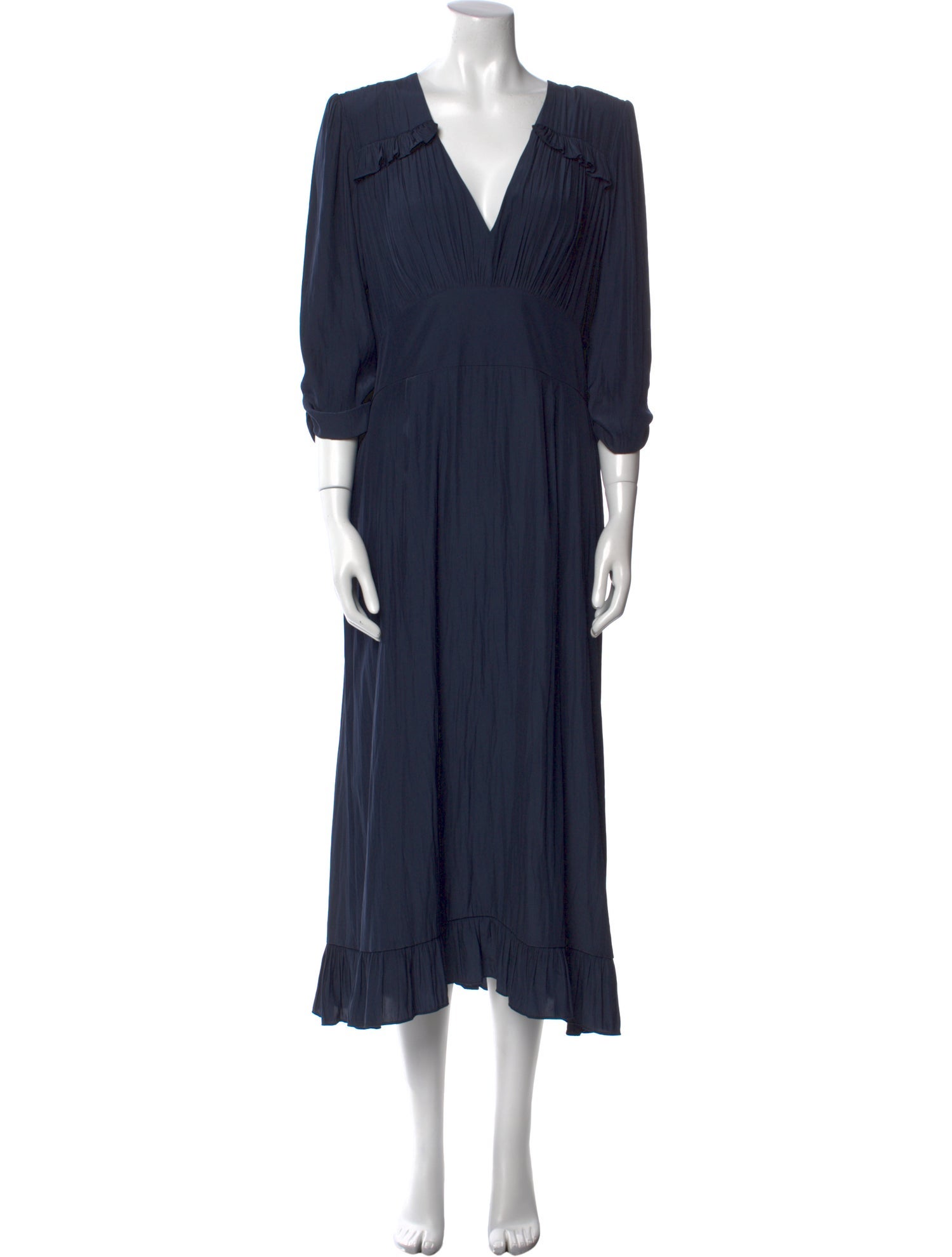 Smythe V-Neck Long Dress