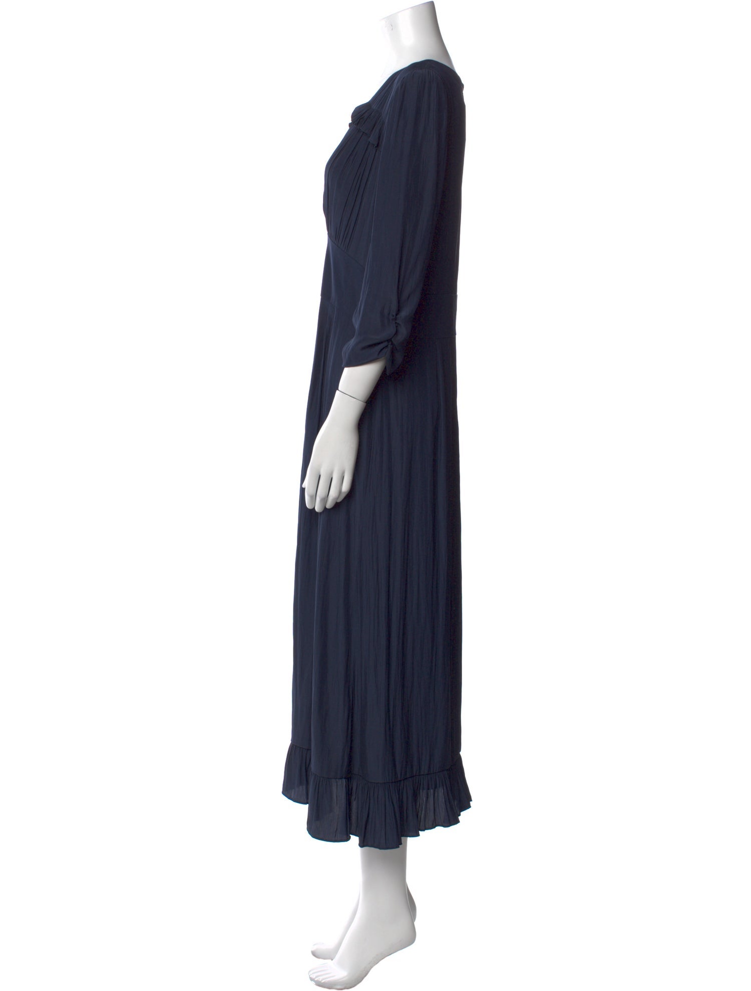 Smythe V-Neck Long Dress